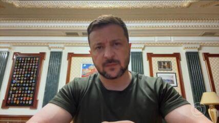Zelensky diz estar disposto a conversar pessoalmente com Putin Zelensky diz estar disposto a conversar pessoalmente com Putin