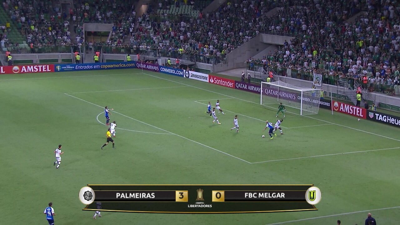 Os gols de Palmeiras 3 x 0 Melgar pela Taça Libertadores 2019